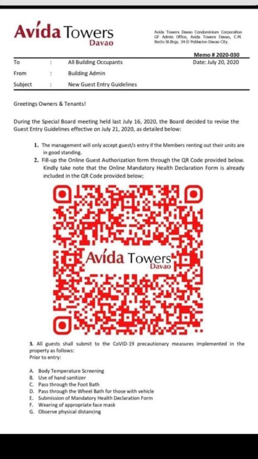 Davao Avida Towers By Jyu Apartment Exterior foto